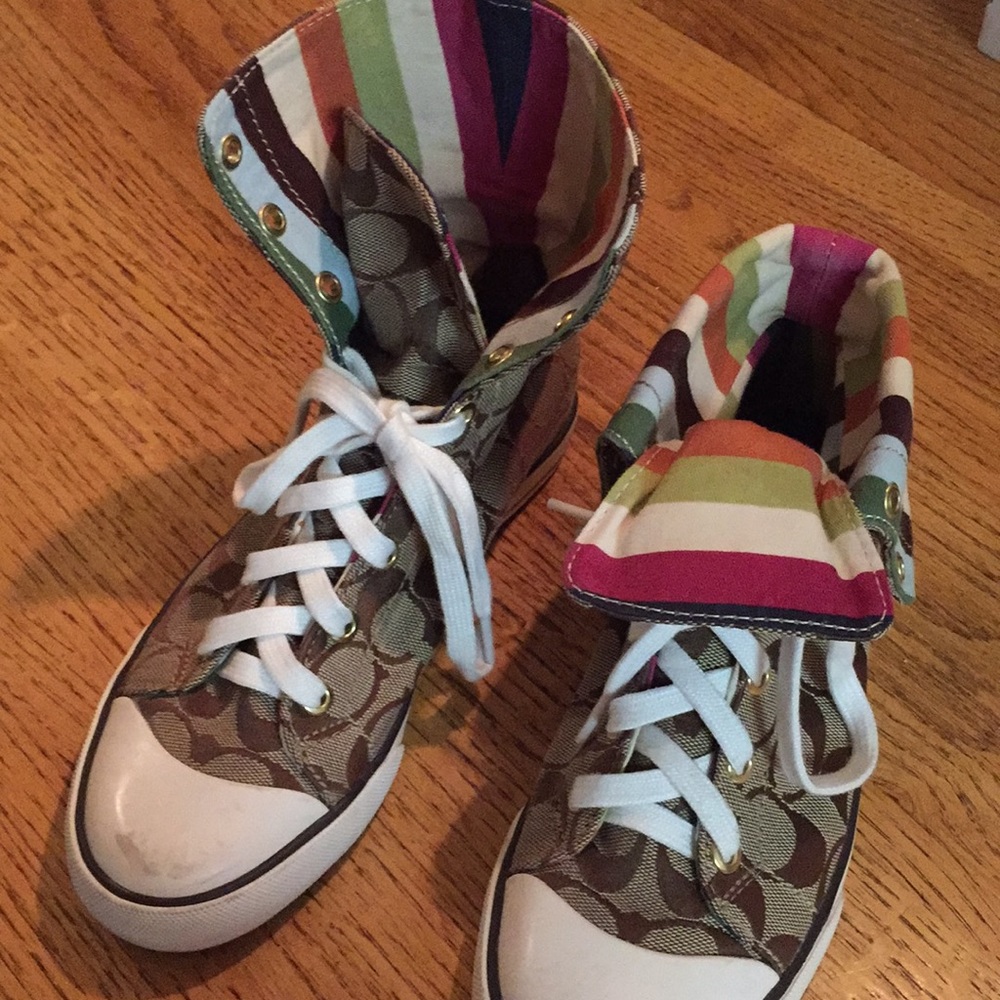 Coach High Top Tennis Shoes Gem